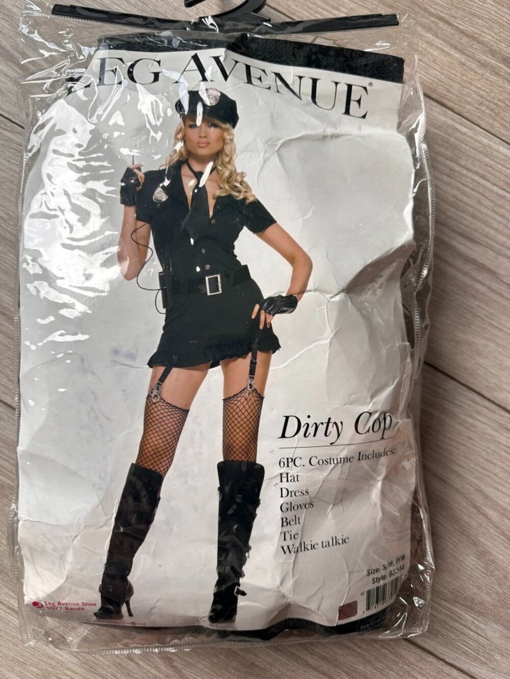 Leg Avenue Dirty Cop 6-Piece Costume | Size S/M | Brand New & Unopened